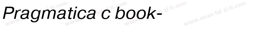 Pragmatica c book字体转换